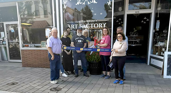 An Ambassador greeting for the Dubois County Chamber of Commerce